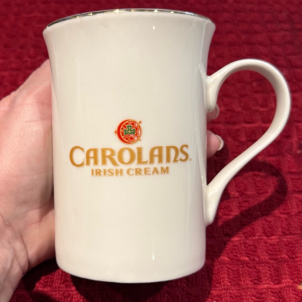 Vintage Carolans Irish Cream Coffee Tea Cup Mug Gold Rim